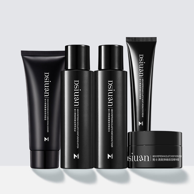 Men's special skin care product set five-piece set box face wash toner lotion eye cream face cream beauty salon wholesale