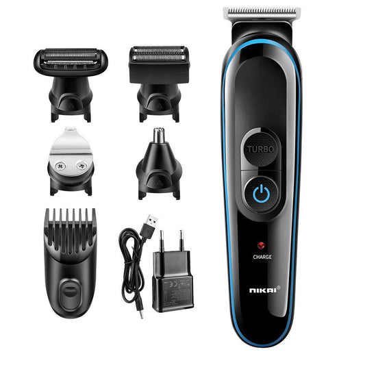 Cross-border New Multifunctional Electric Hair Clipper Electric Pusher Hair Scissors Set Rechargeable Shaver Electric Fader 2261