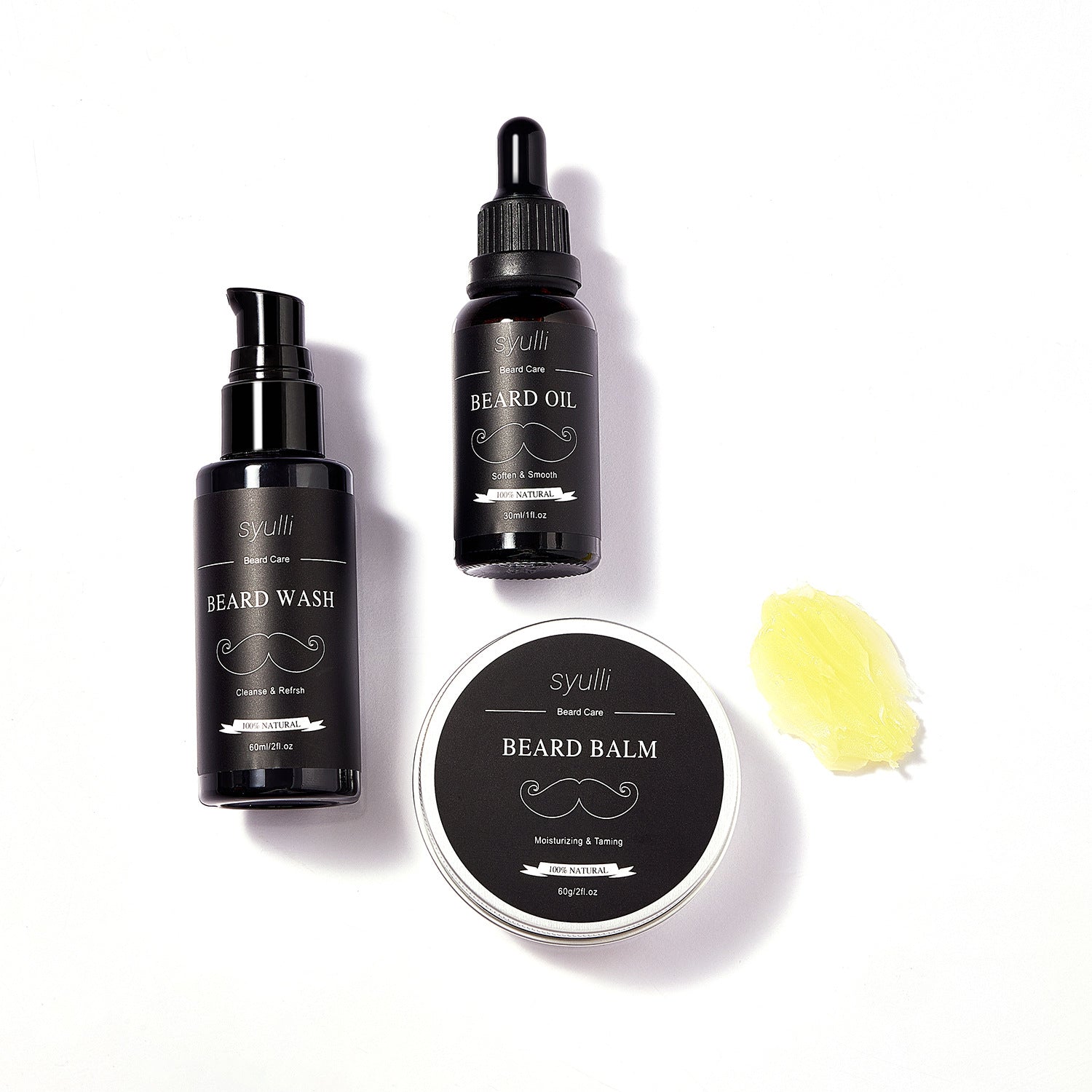 Cross-border e-commerce men's beard set, shaving cream, men's skin care products, moisturizing growth gift box, foreign trade seven-piece set