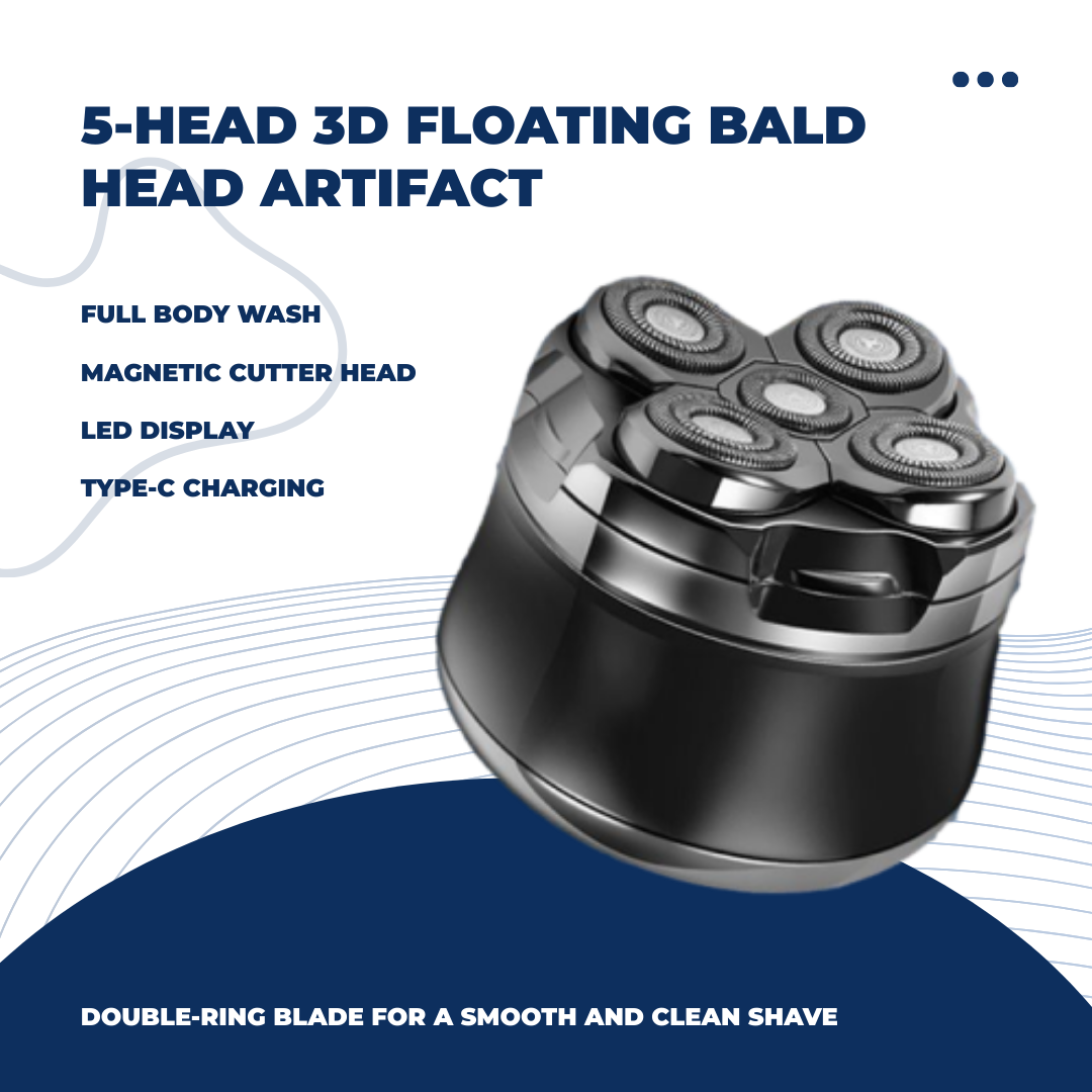 Shasoul 5-Head Bald Shaver