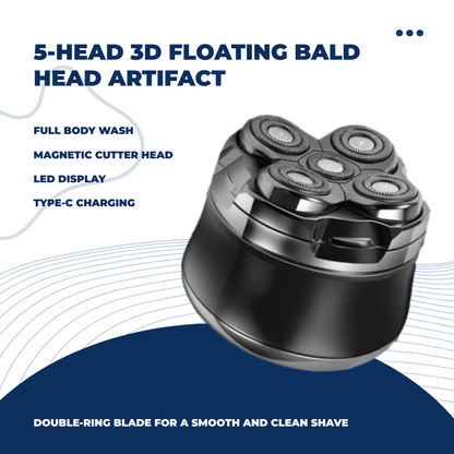 Shasoul 5-Head Bald Shaver
