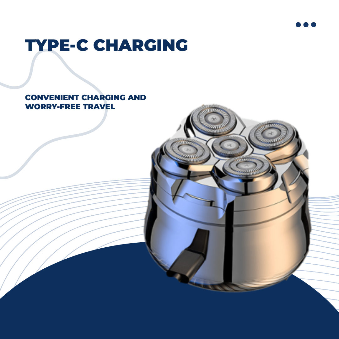 Shasoul 5-Head Bald Shaver