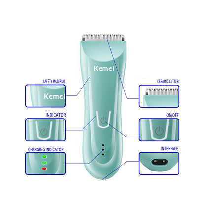 Kemei Baby Electric Clipper Kemei Ceramic Cutter Head Full Body Washing KM-811 Household Children's Hair Clipper
