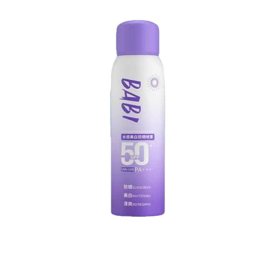 BABI Whitening Sunscreen Spray Summer Whitening Sunscreen SPF50 Body Plain Makeup UV Protection Waterproof for Men and Women