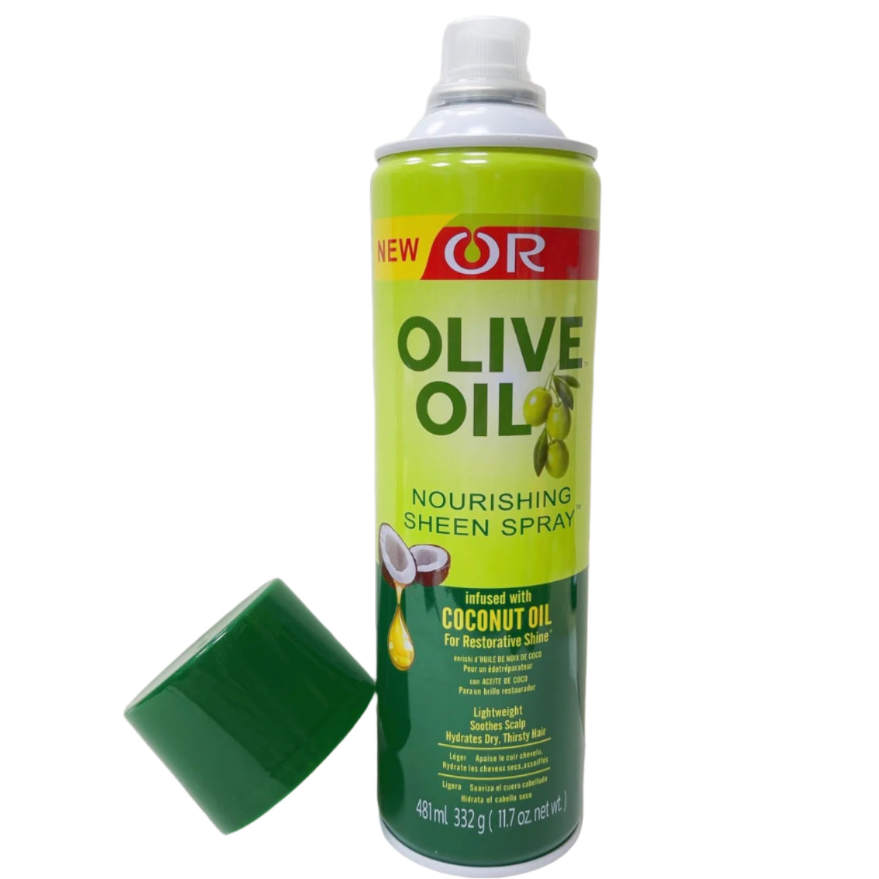 African Market ORS Olive Oil Coconut Hair Oil Spray Repairs Dry Curls Improves Damaged Hair Oil
