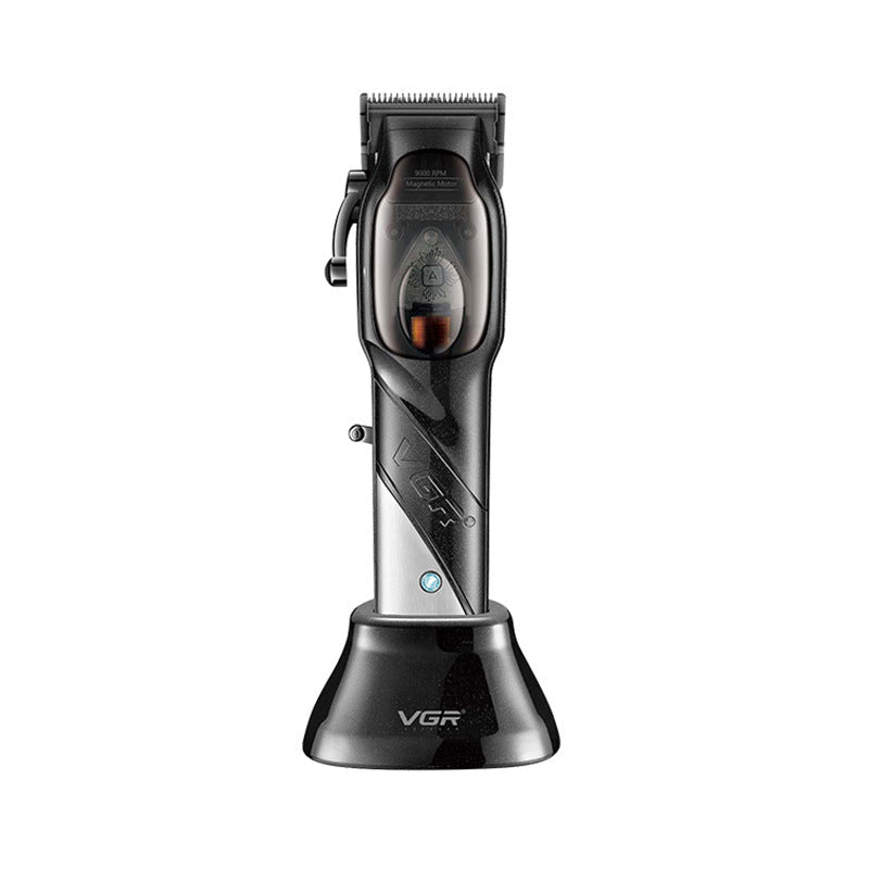 VGR002 cross-border new hair clipper household electric clipper with charging base high-power electric clipper hair clipper