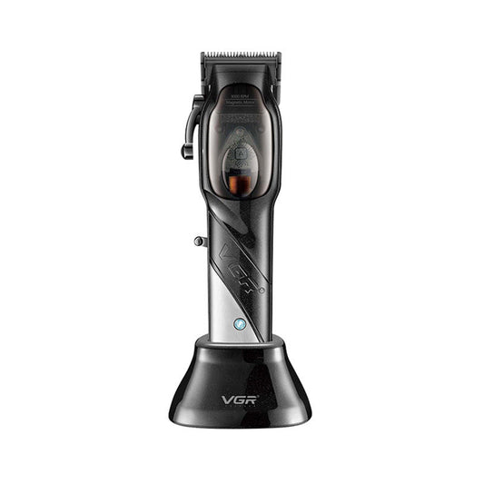 VGR002 cross-border new hair clipper household electric clipper with charging base high-power electric clipper hair clipper
