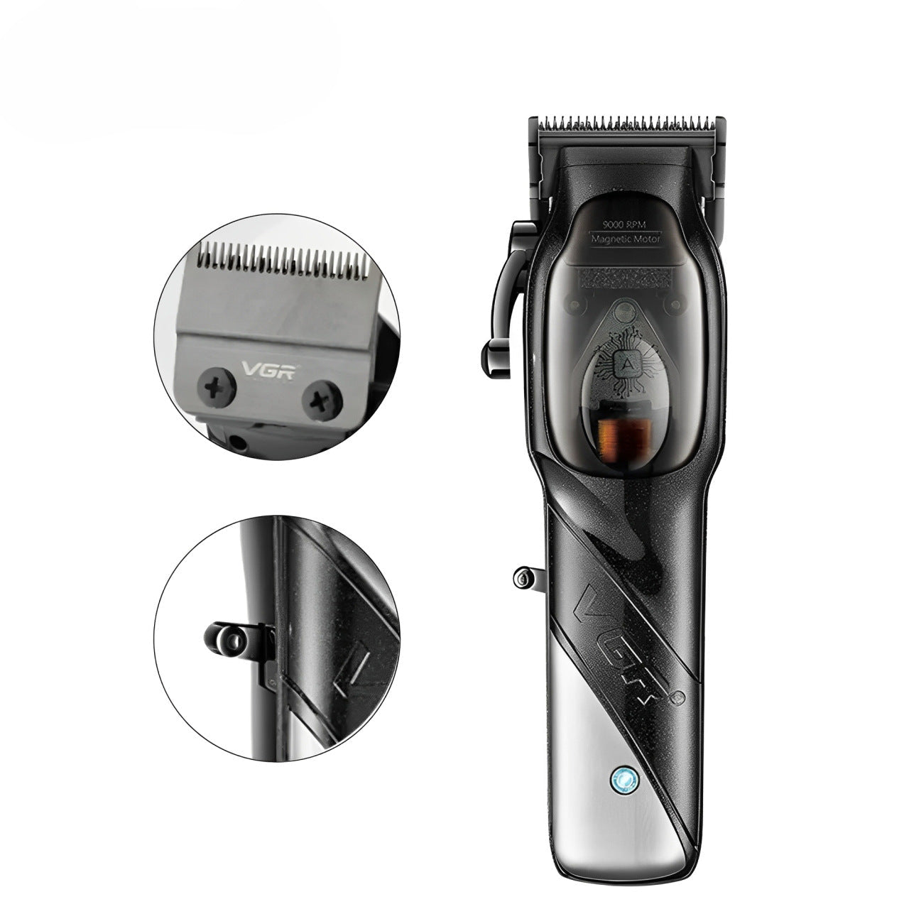 VGR002 cross-border new hair clipper household electric clipper with charging base high-power electric clipper hair clipper