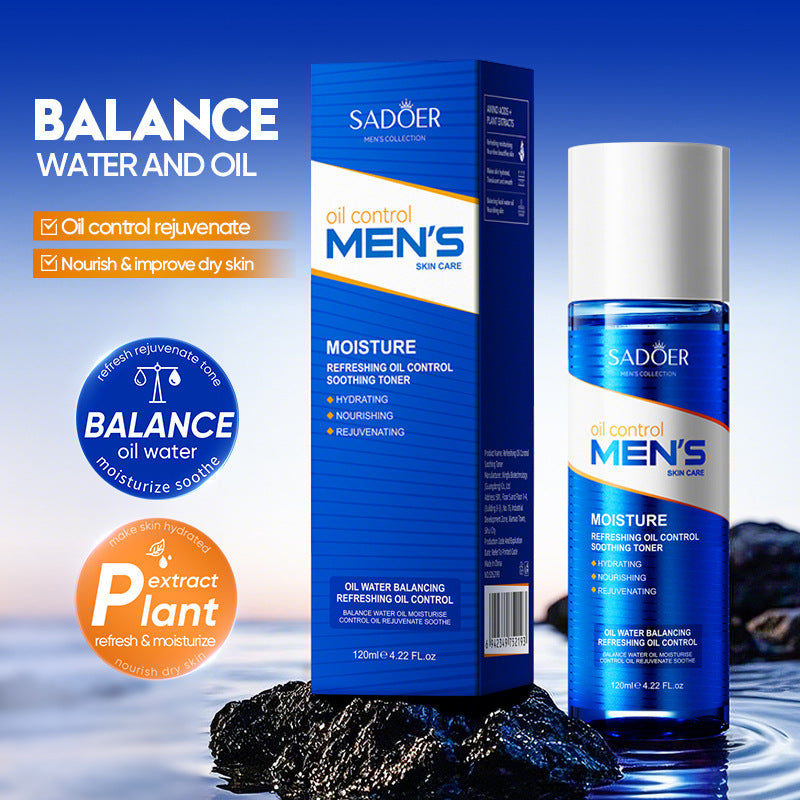Full English Toner SADOER Men's Refreshing Oil Control Soothing Toner Hydrating and Moisturizing Cross-border Foreign Trade Wholesale