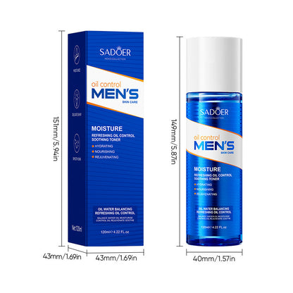 Full English Toner SADOER Men's Refreshing Oil Control Soothing Toner Hydrating and Moisturizing Cross-border Foreign Trade Wholesale