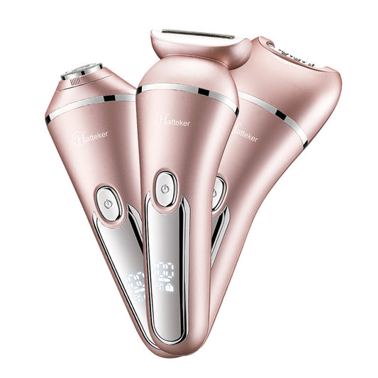 Women's Multifunctional Electric Shaver Home Triple Blade Replacement Hair Plucker Full Body Wash Full Body Shaver