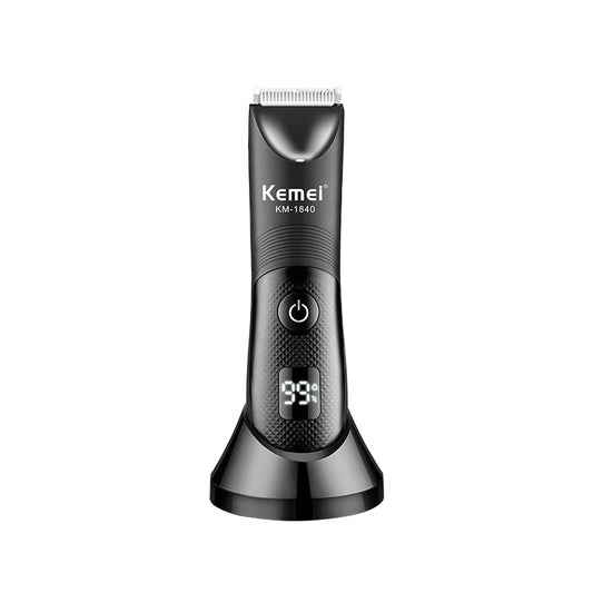 KEMEI New Full Body Waterproof Electric Clipper Hair Cutting Shears Washable Men's Shaving Hair Clipper KM-1840