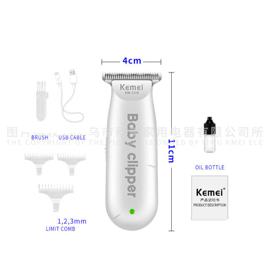 Kemei baby hair clipper KM-1319 mini electric hairclipper for home children's electric clippers for babies